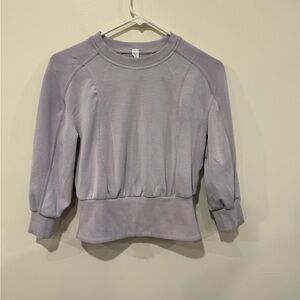 Lululemon Athletica Softstreme Ribbed Light Purple Top Size XS